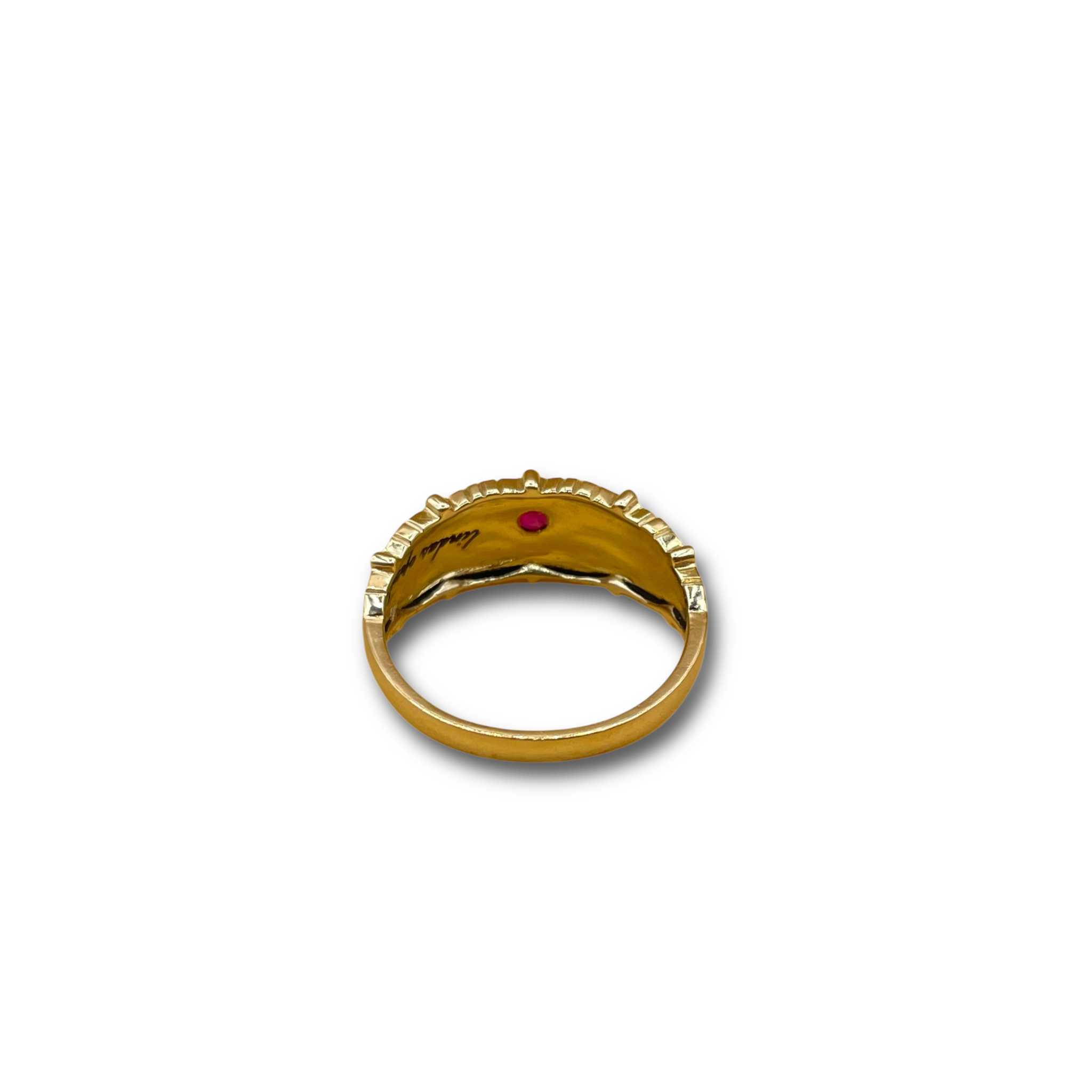 Grote hart zegelring