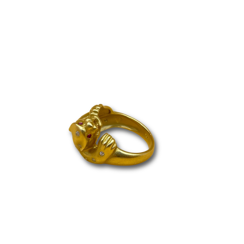 Panter robijn diamant