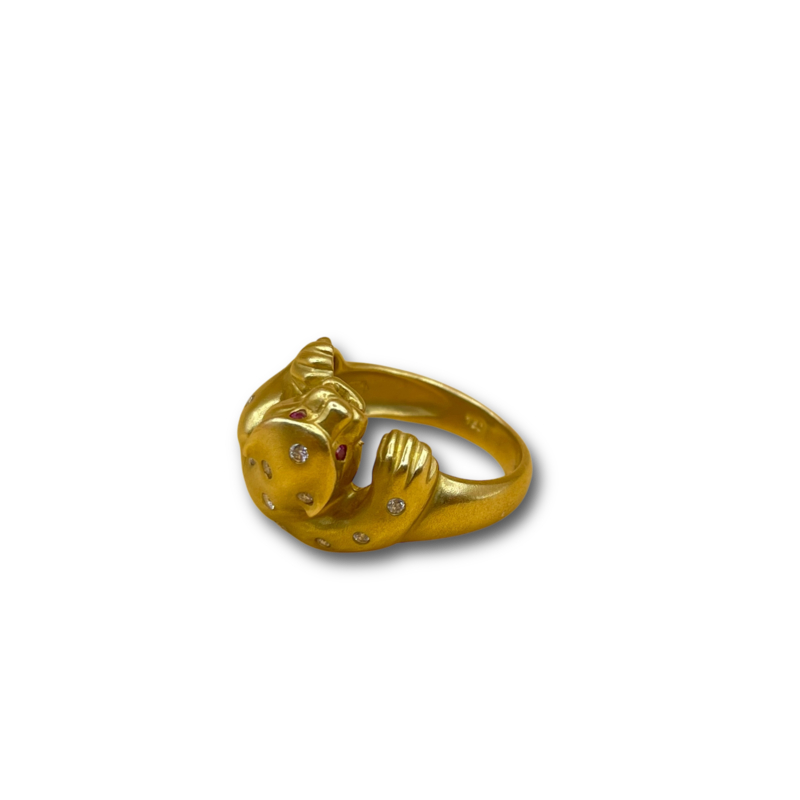 Panter robijn diamant