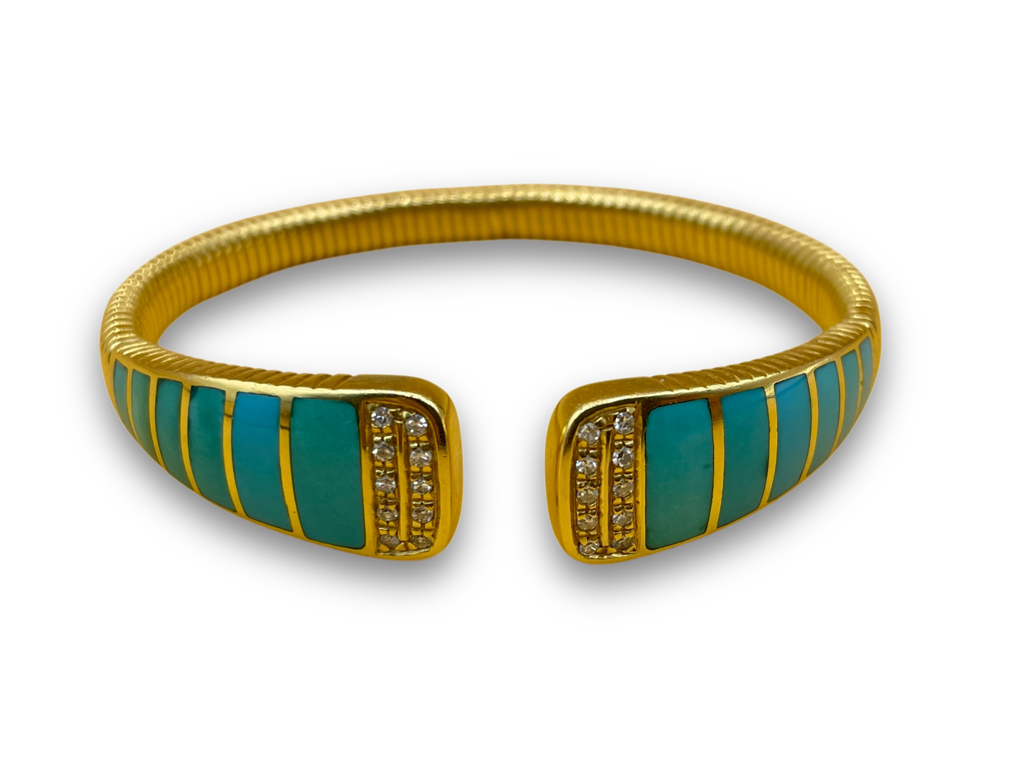 Turquoise diamant armband