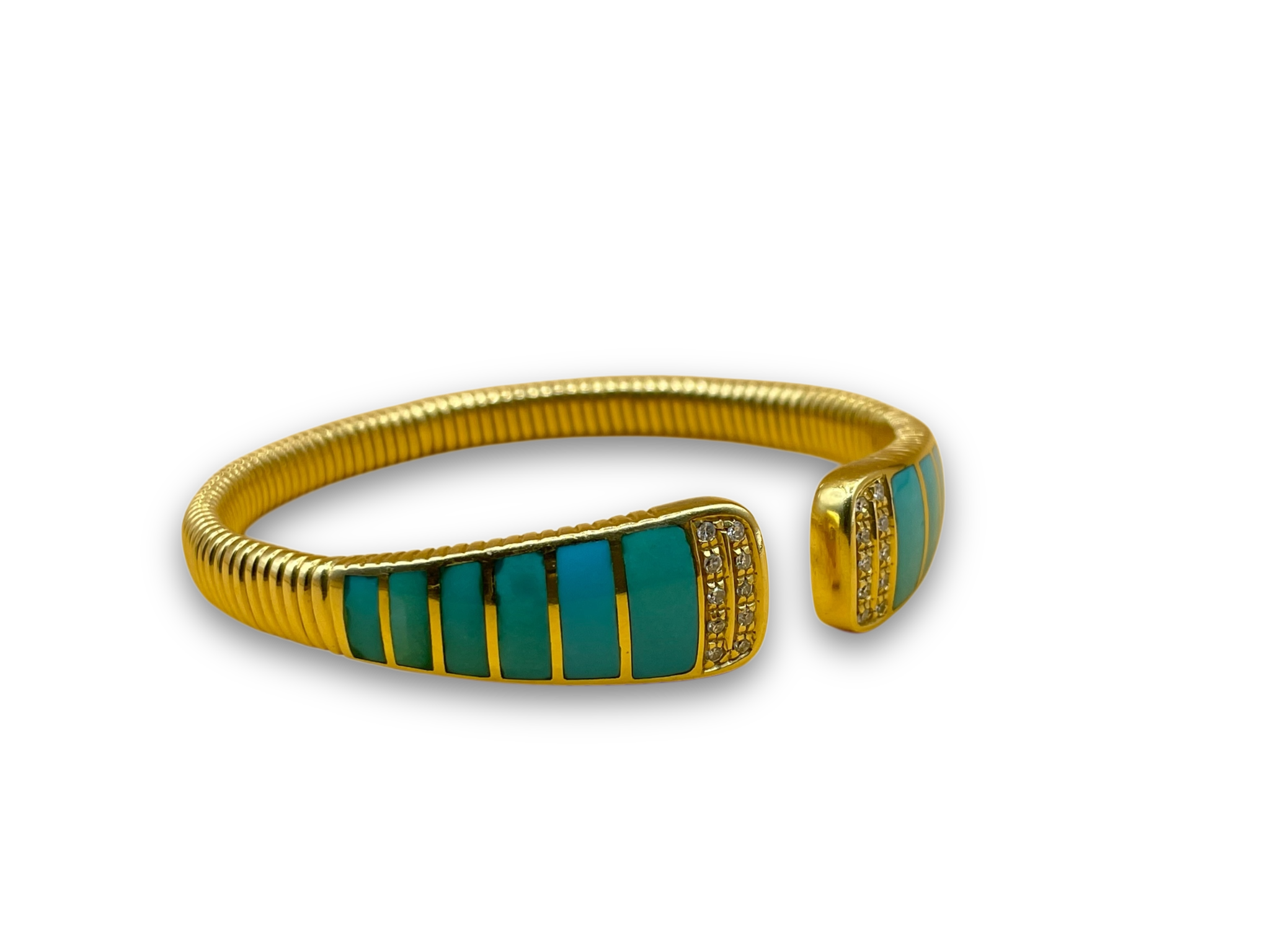 Turquoise diamant armband