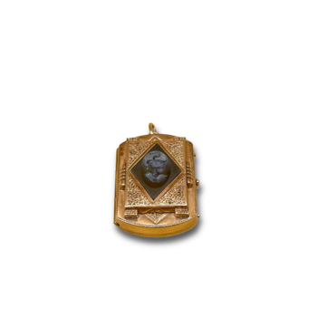 Hematite locket