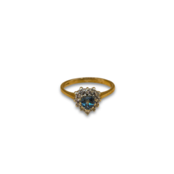 Heart topaz diamond