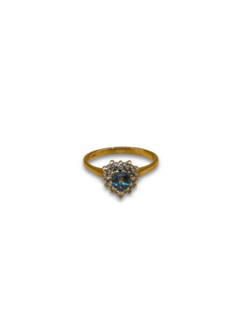 Heart topaz diamond