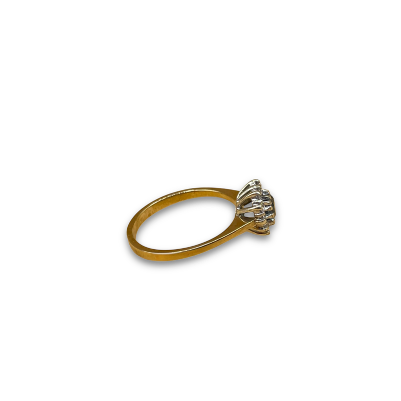 Hart diamant blauwe topaas