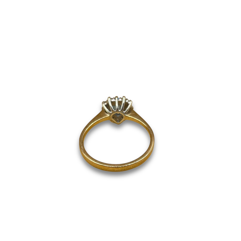Hart diamant blauwe topaas