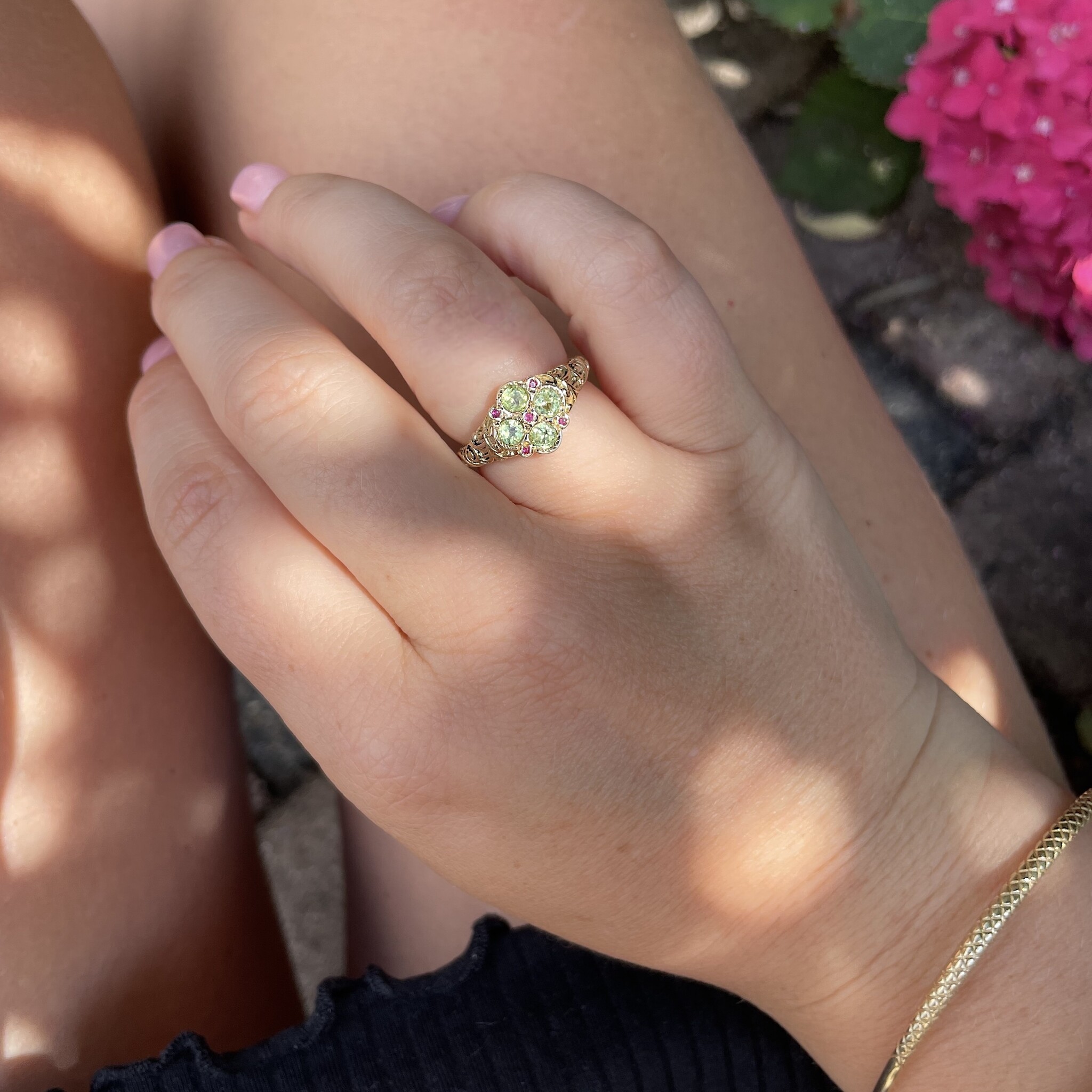 Peridot robijn klaver