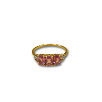 Pink tourmaline diamond