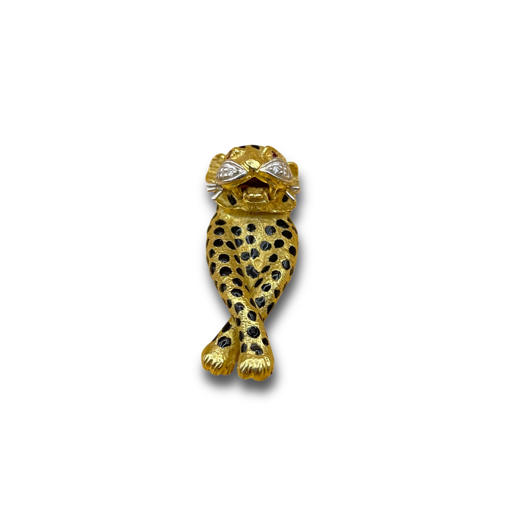 Panter diamant robijn