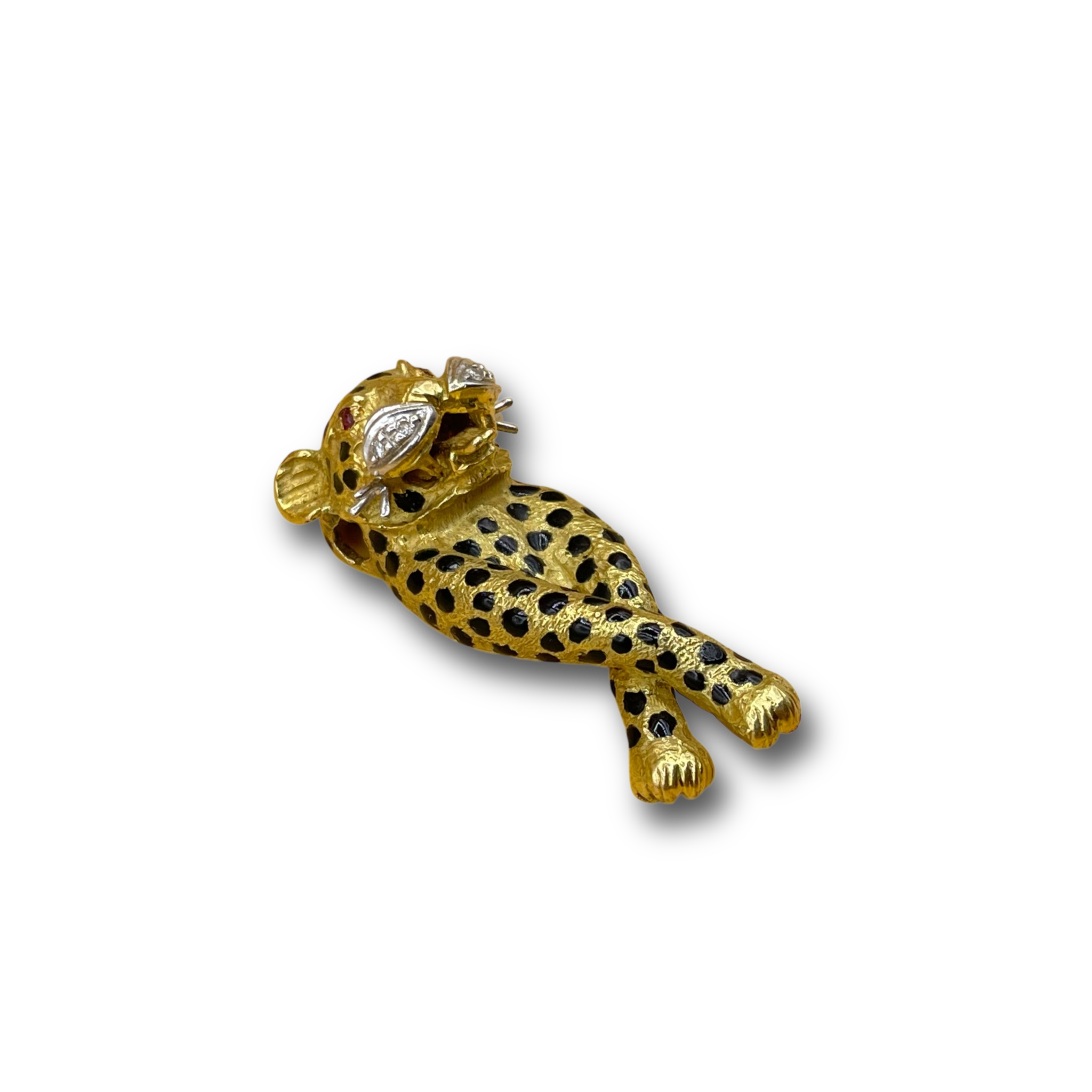 Panter diamant robijn