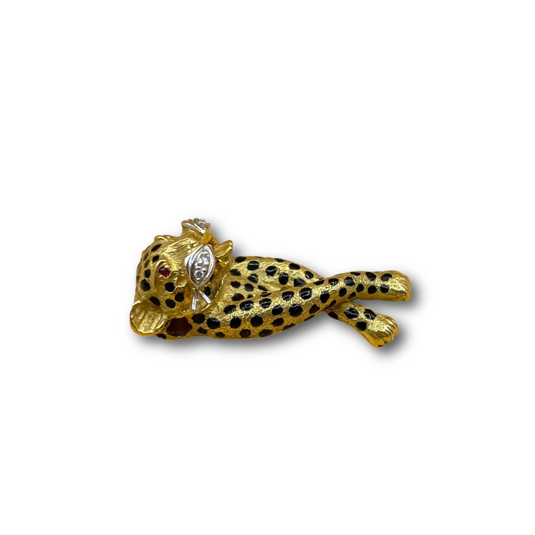 Panter diamant robijn