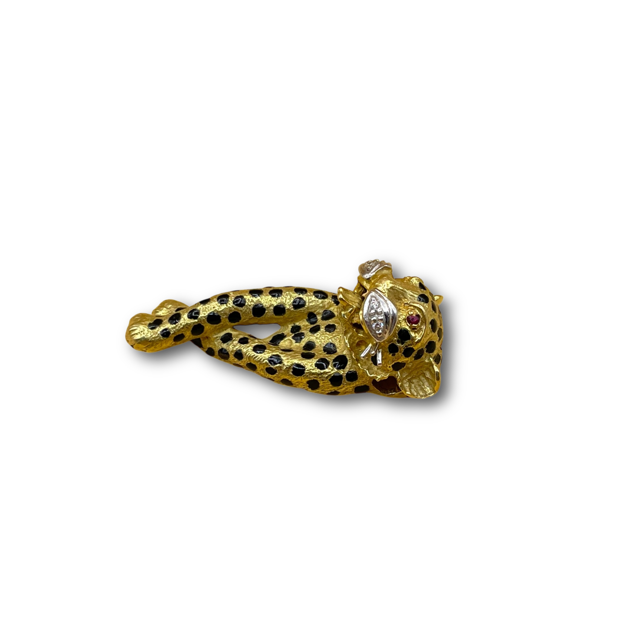 Panter diamant robijn