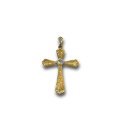 Cross antique .20ct diamond