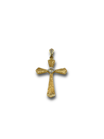 Cross antique .20ct diamond