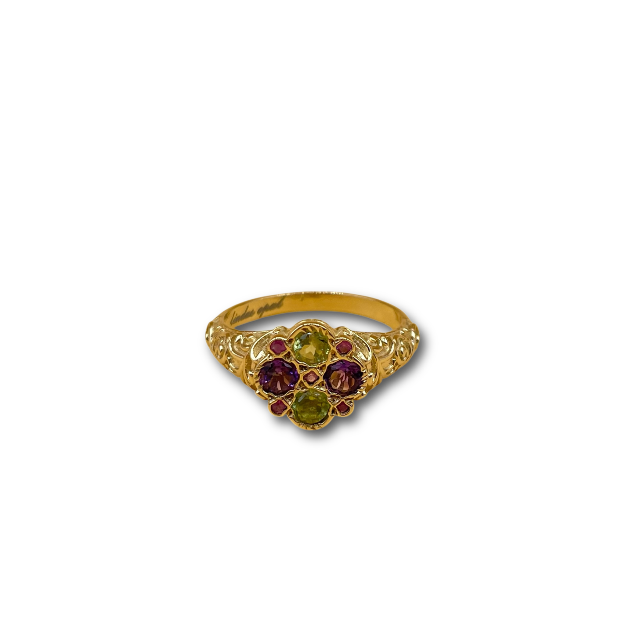 Amethist peridot toermalijn klaver