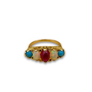 Day and Night Turquoise Opal Ruby
