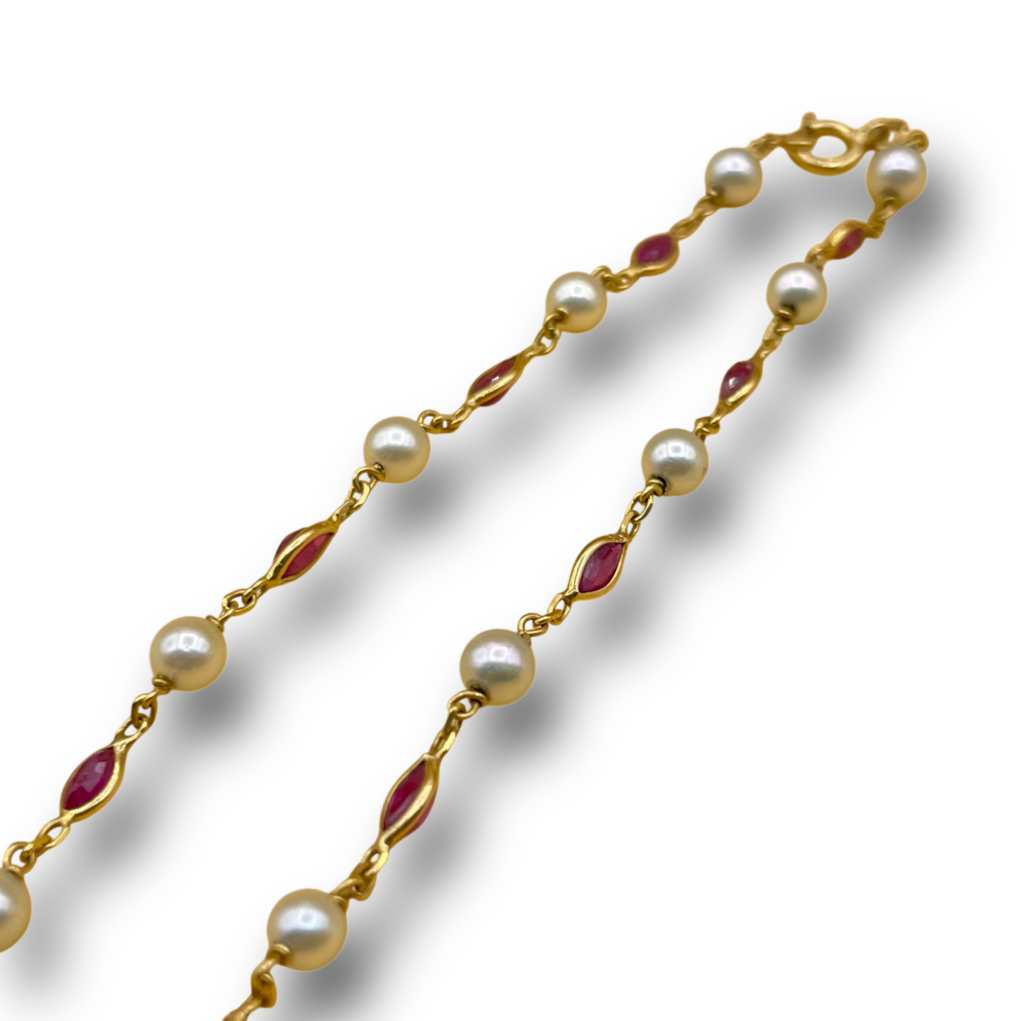 parel robijn arrmband