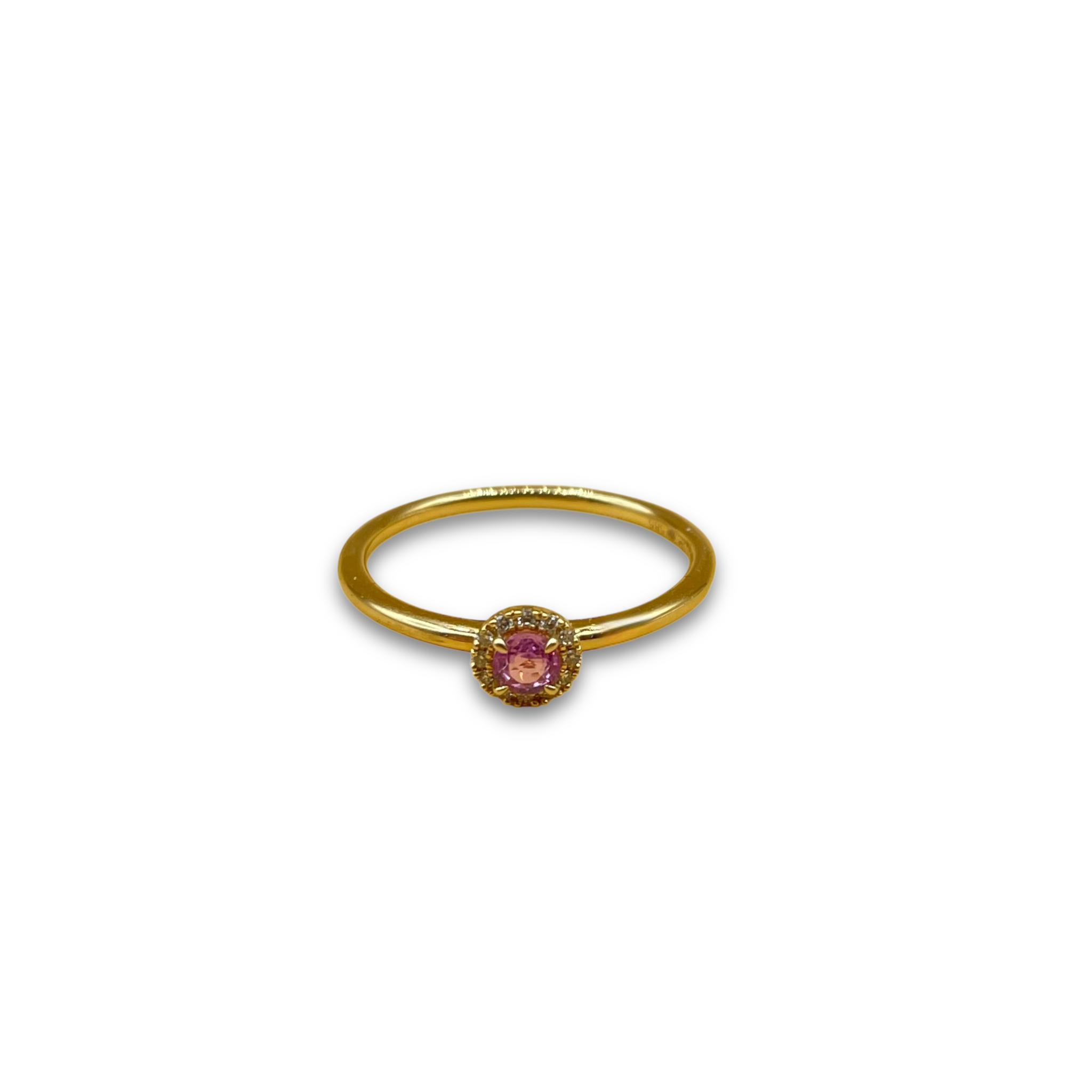 Roze saffier diamant