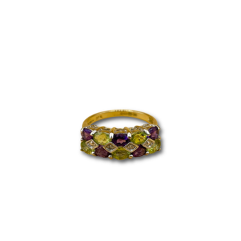 Amethyst Peridot Diamond