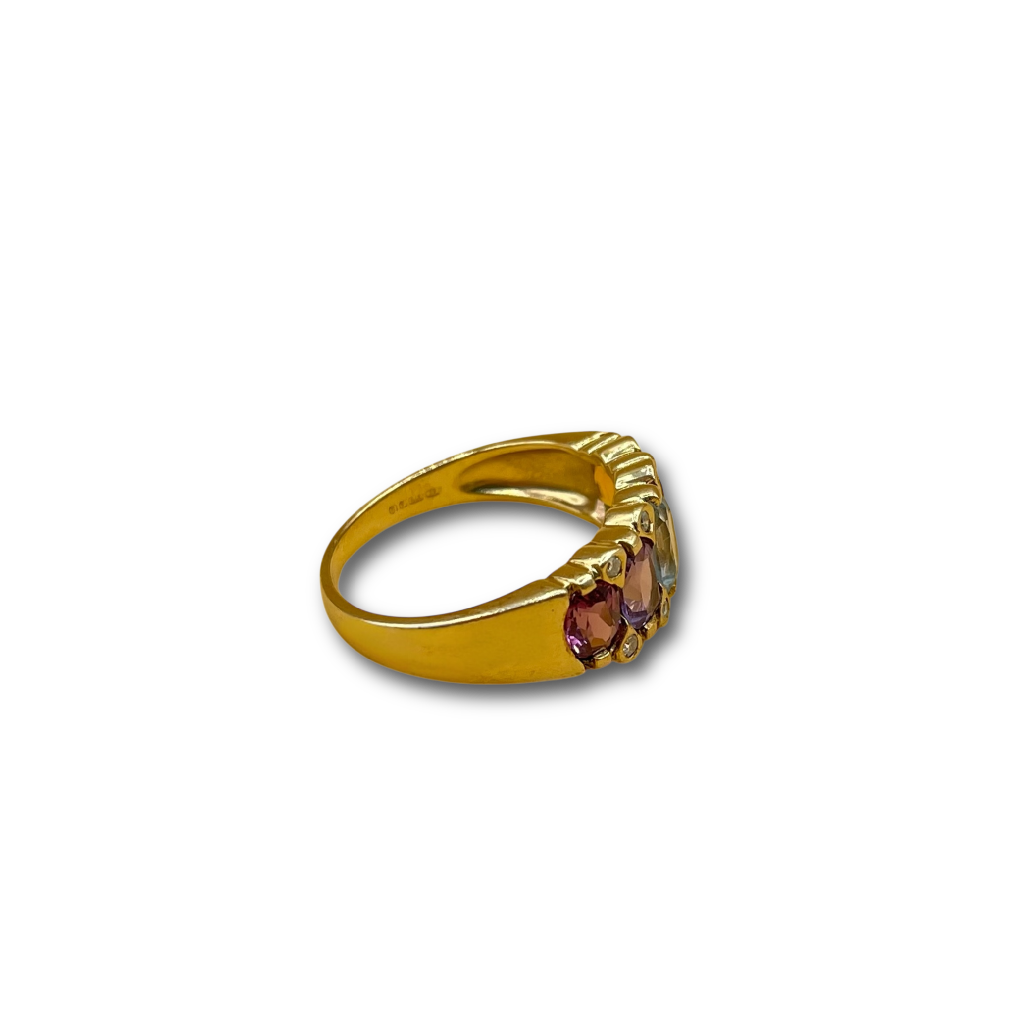 Multi Gem Half Eternity