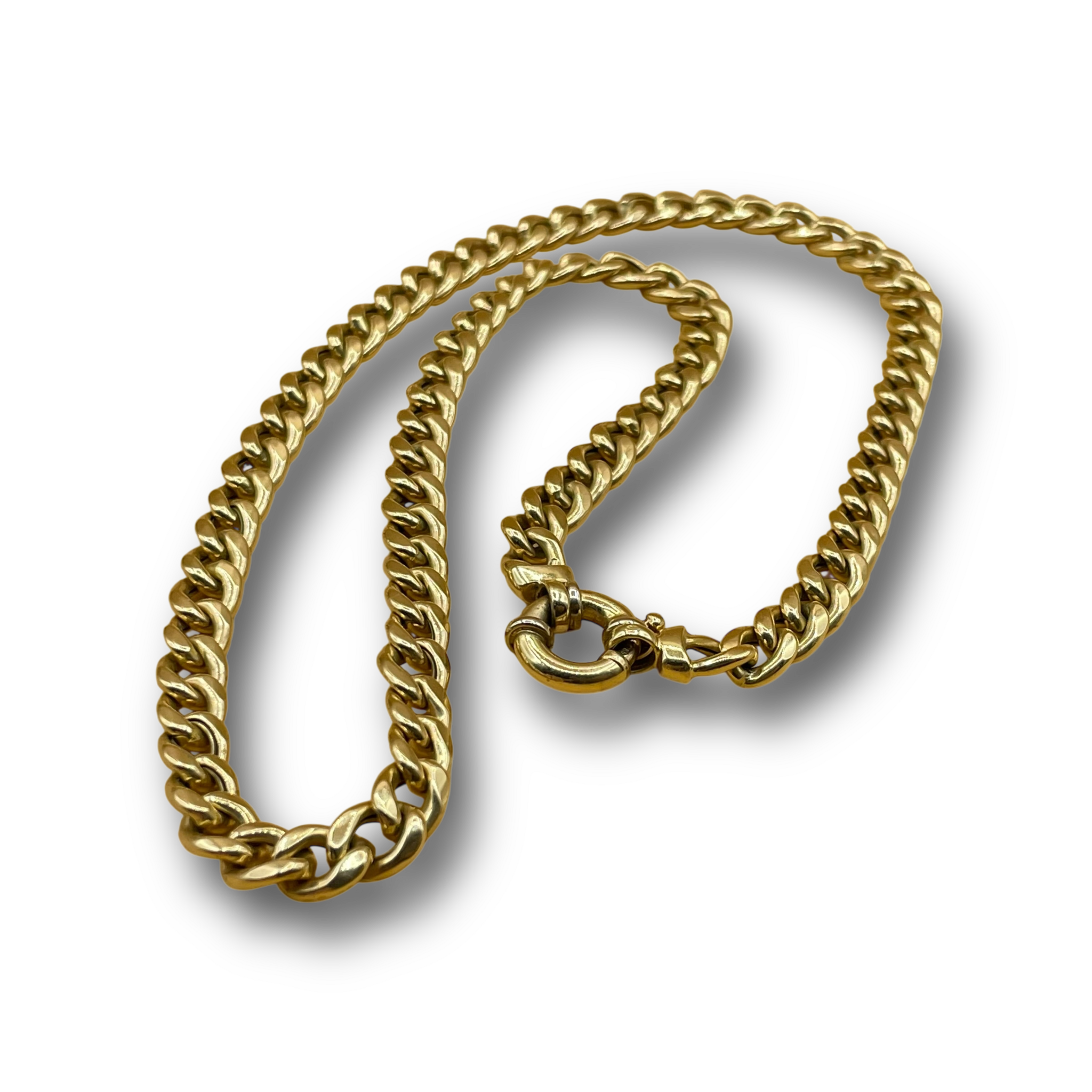 Platte gourmette schakel ketting