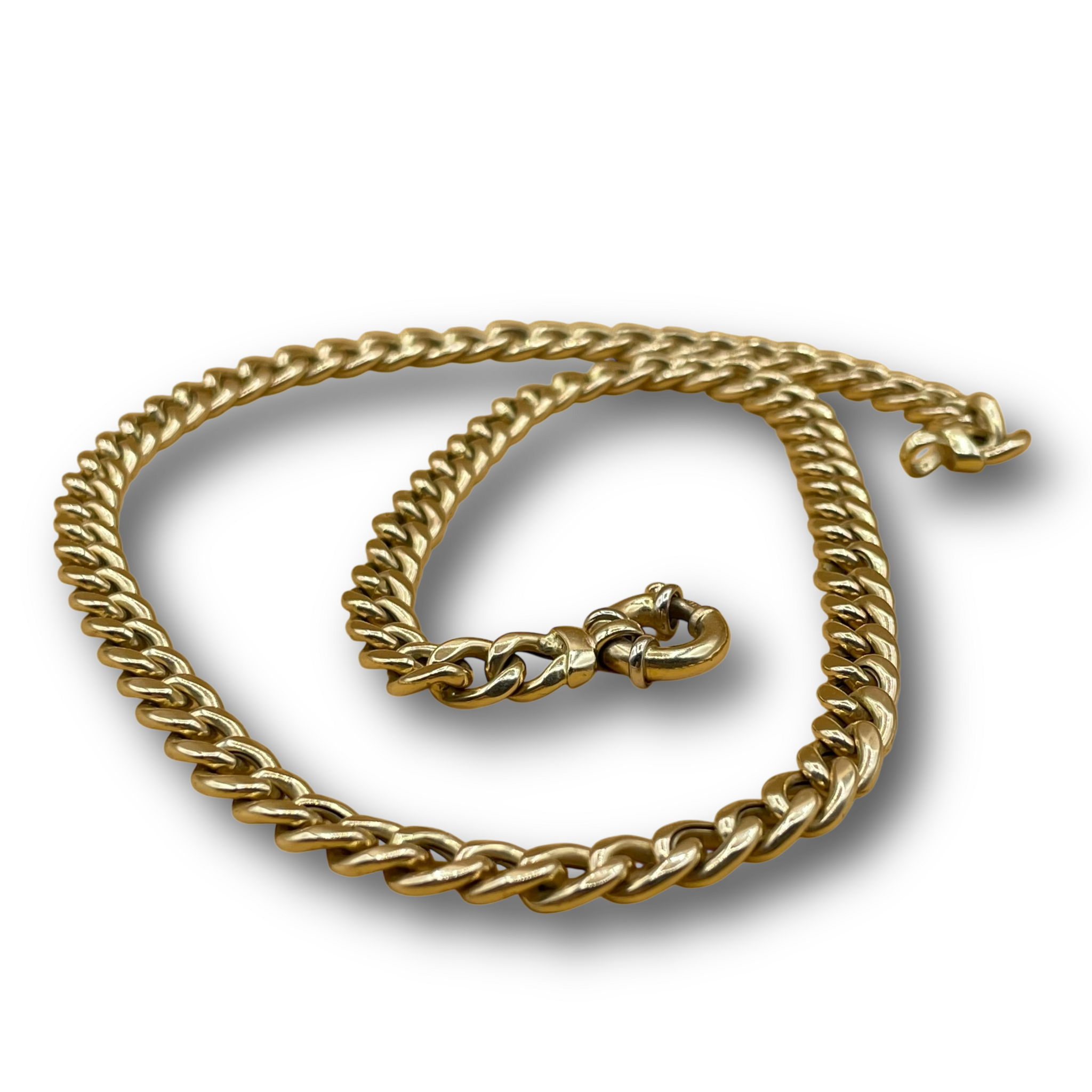 Platte gourmette schakel ketting