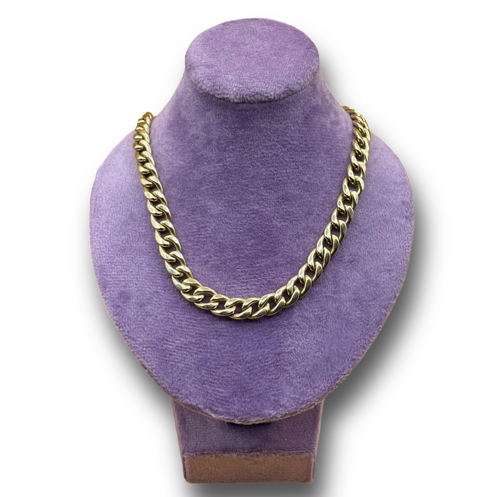 Platte gourmette schakel ketting