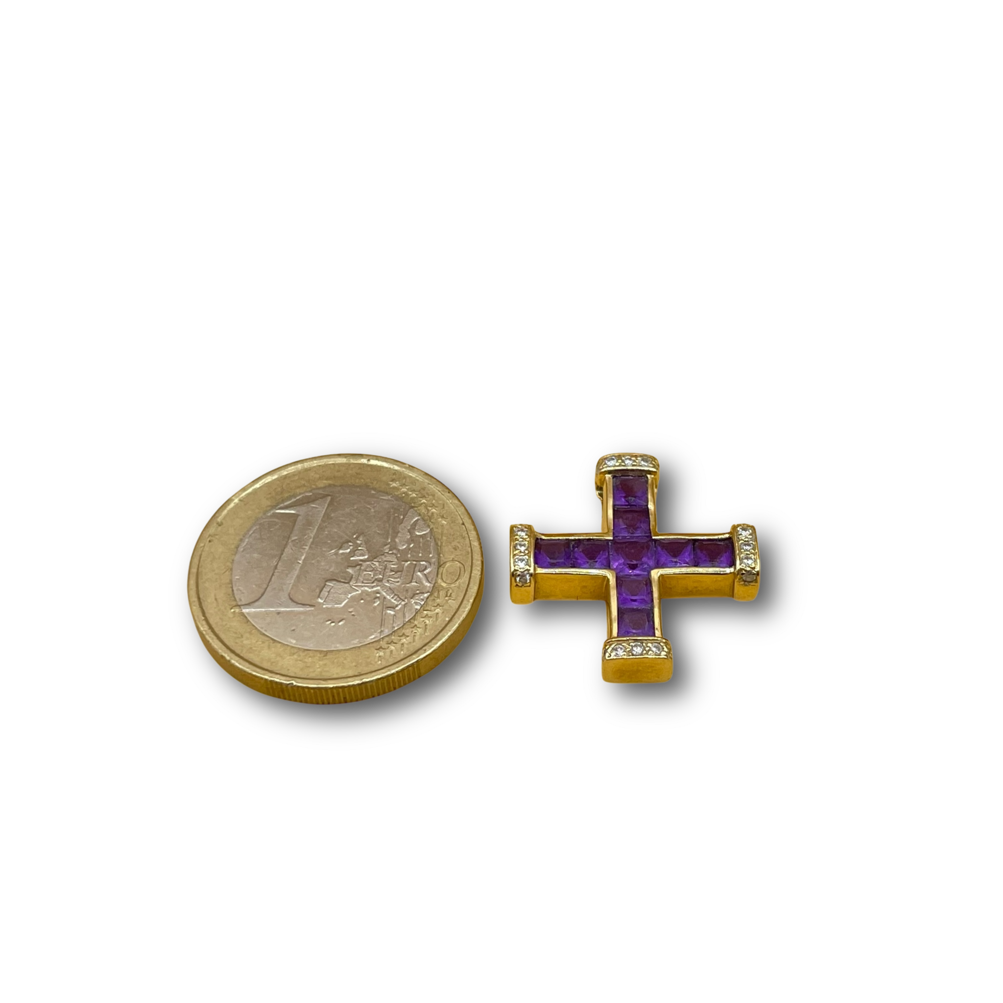 Kruis amethist diamant