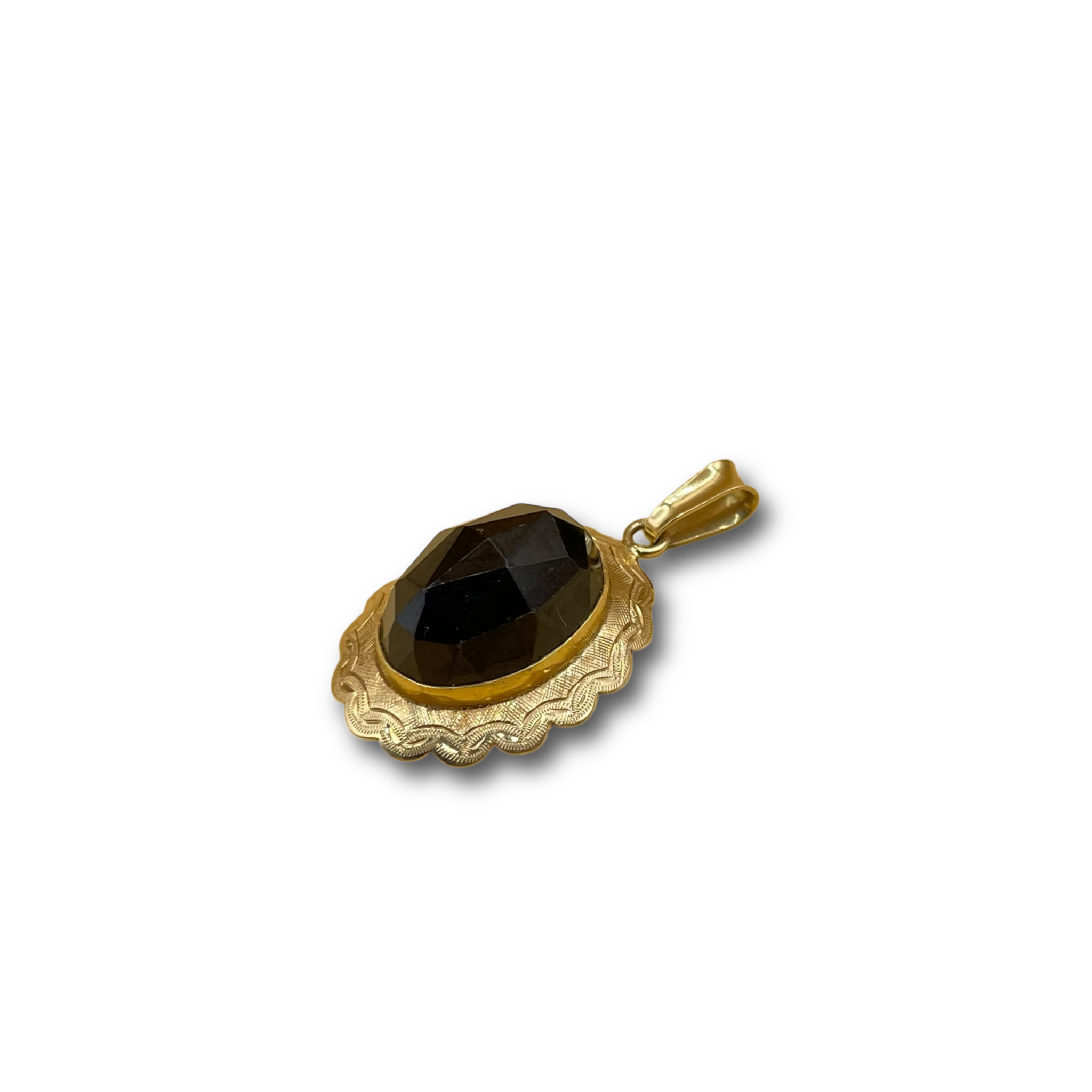 Granaat 14 karaat hanger