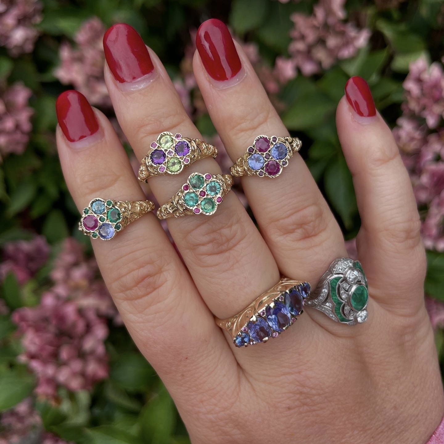 Smaragd robijn klaver