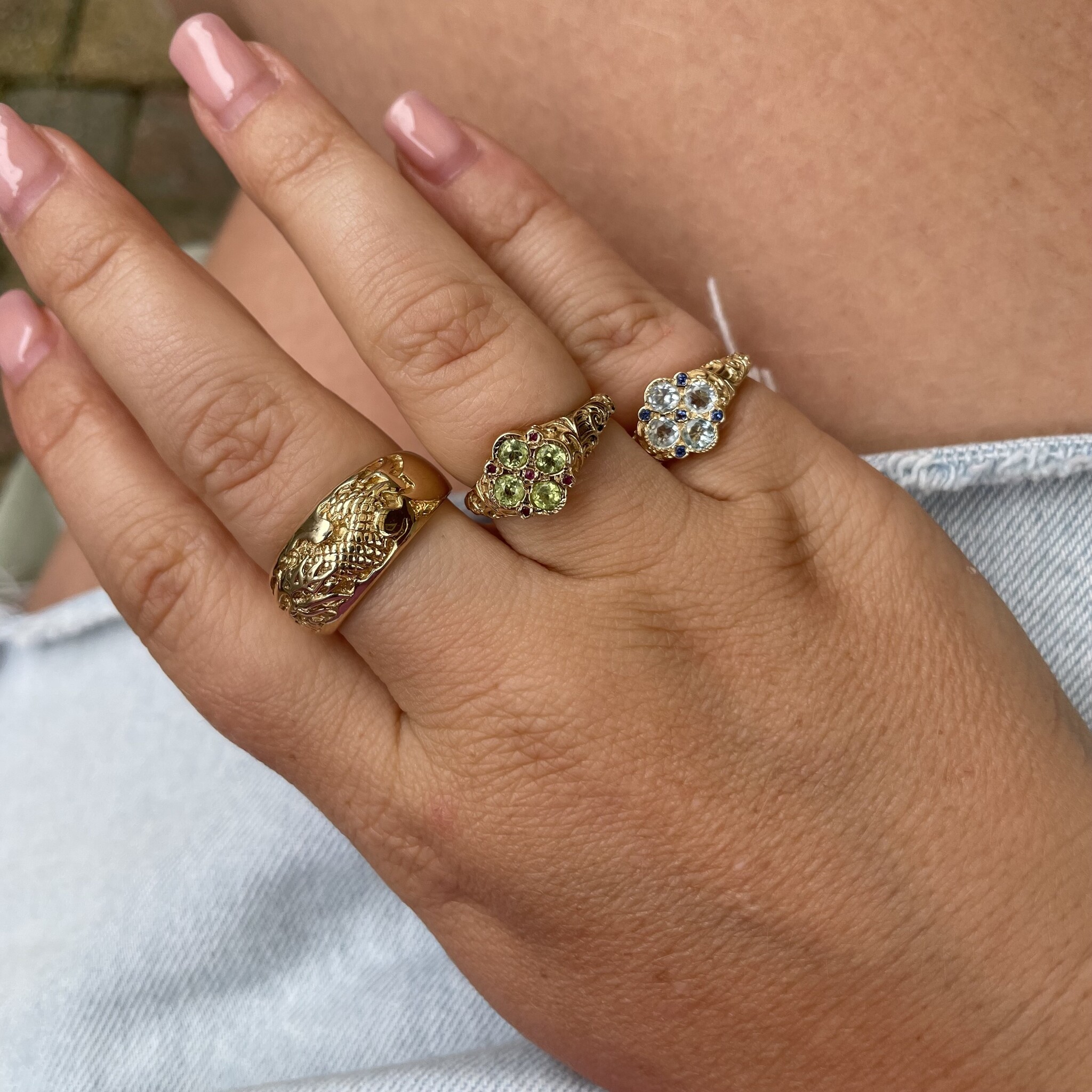 Aquamarijn saffier klaver