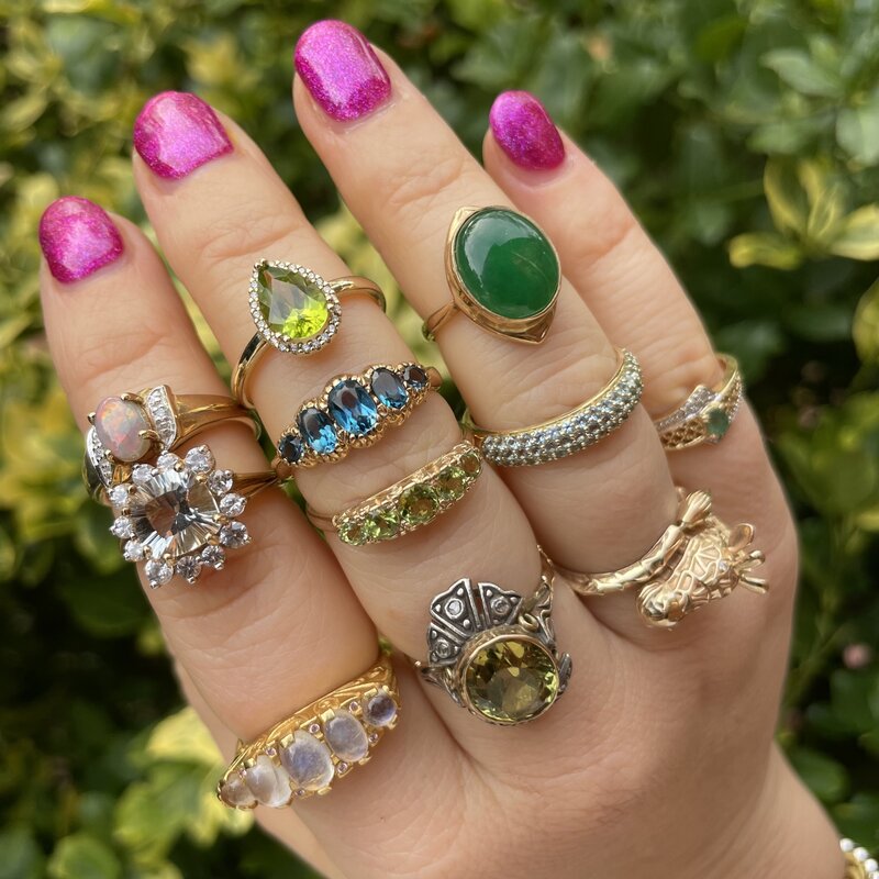 Peridot roos diamant