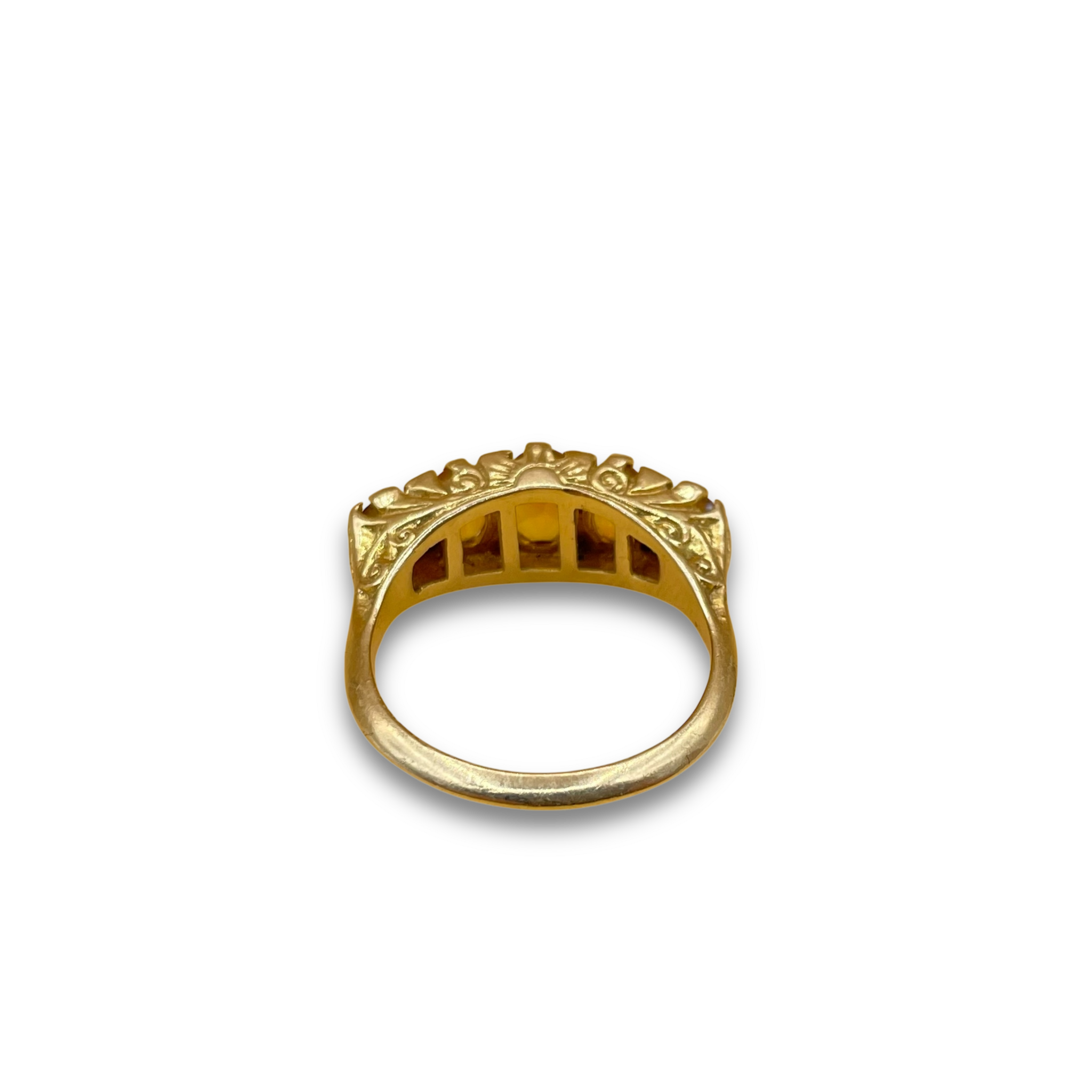 Day and Night ring citrine granaat