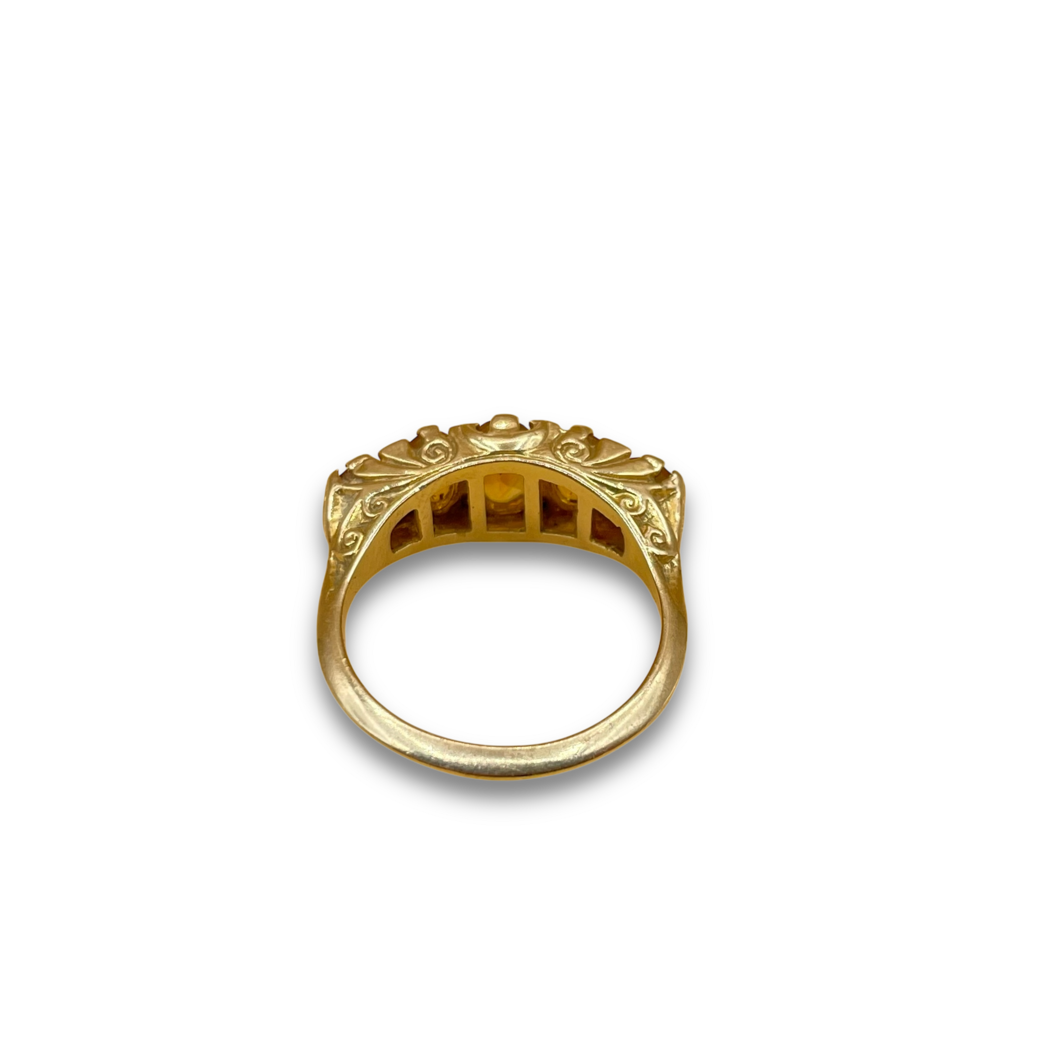 Day and Night ring citrine granaat