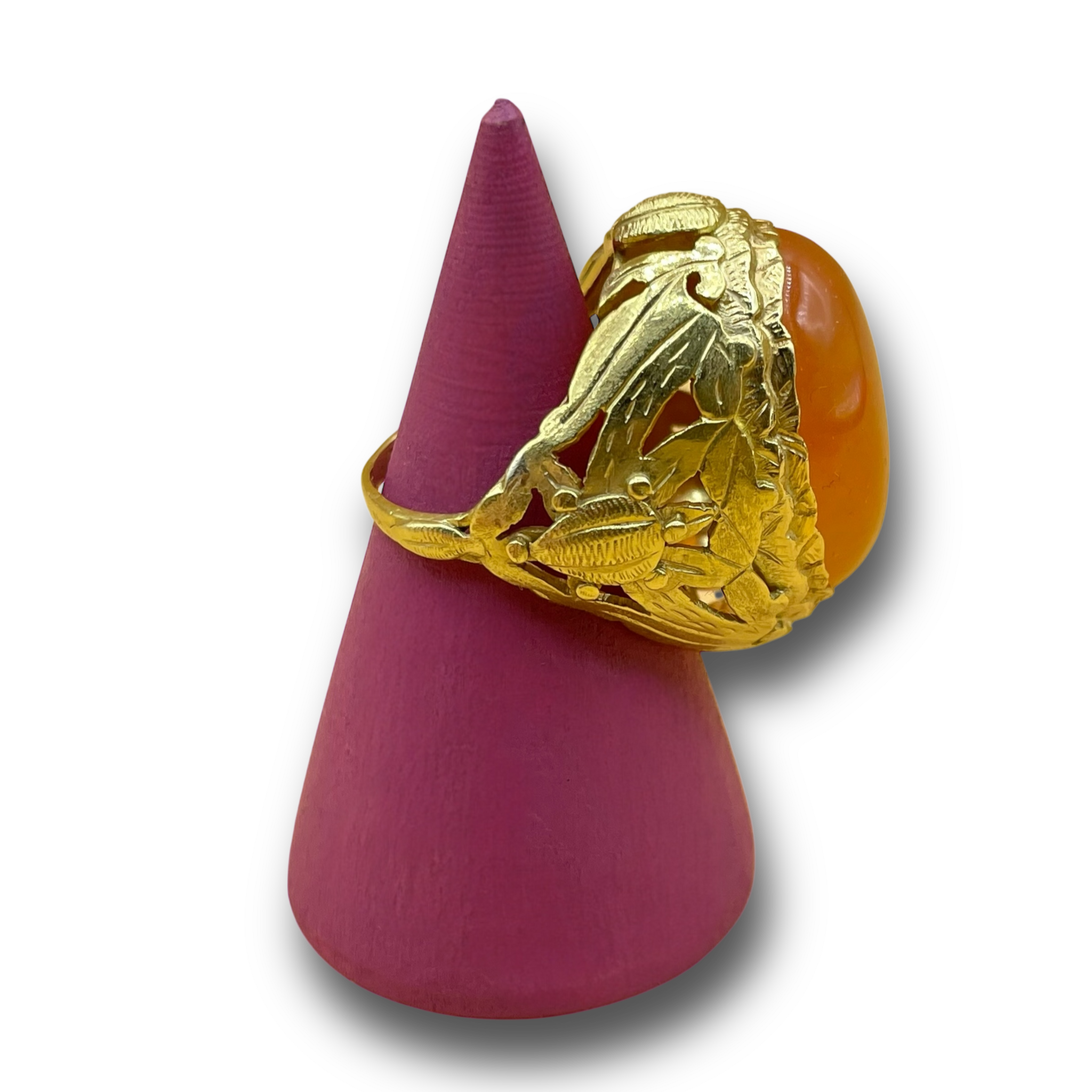 Oranje vuur opaal antiek