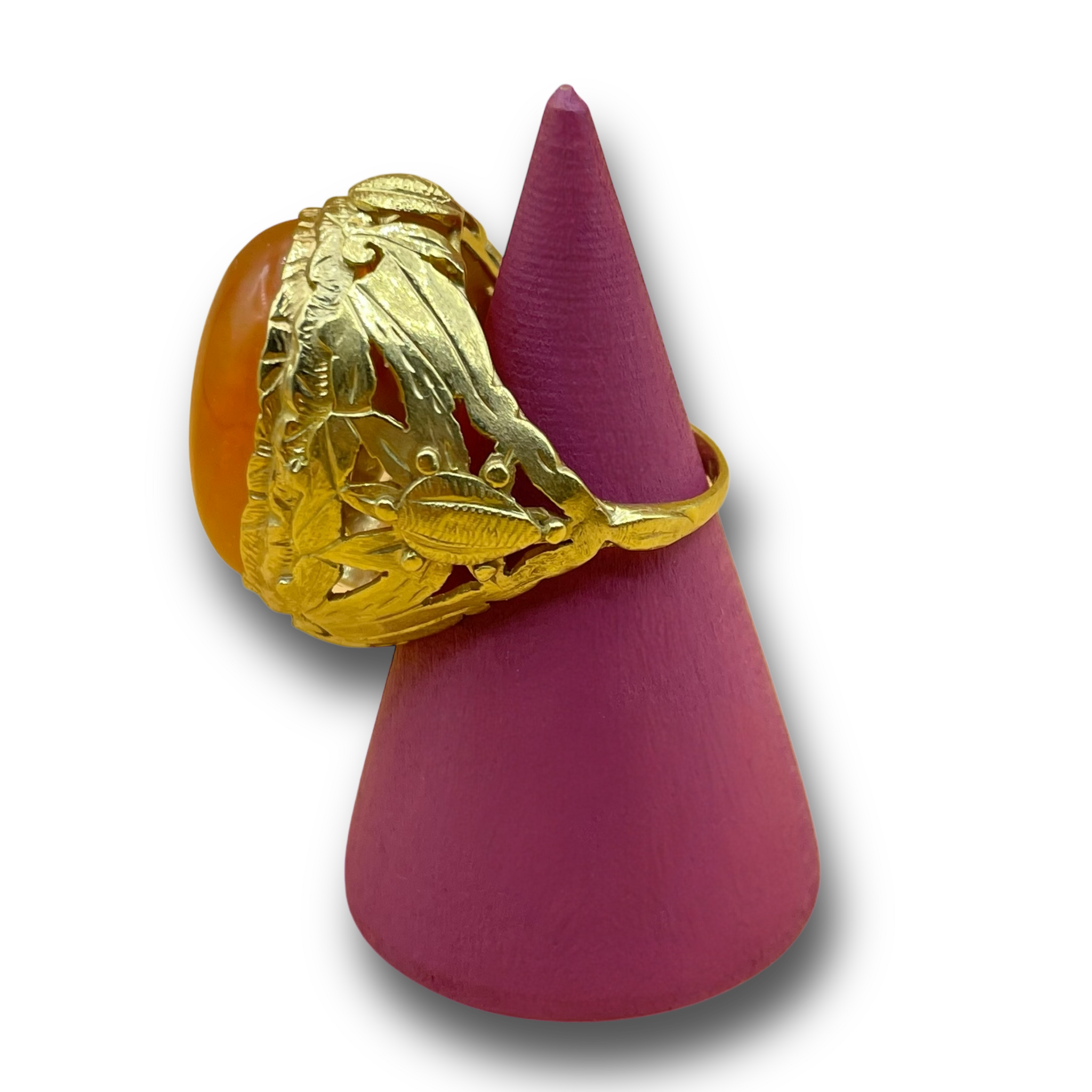 Oranje vuur opaal antiek