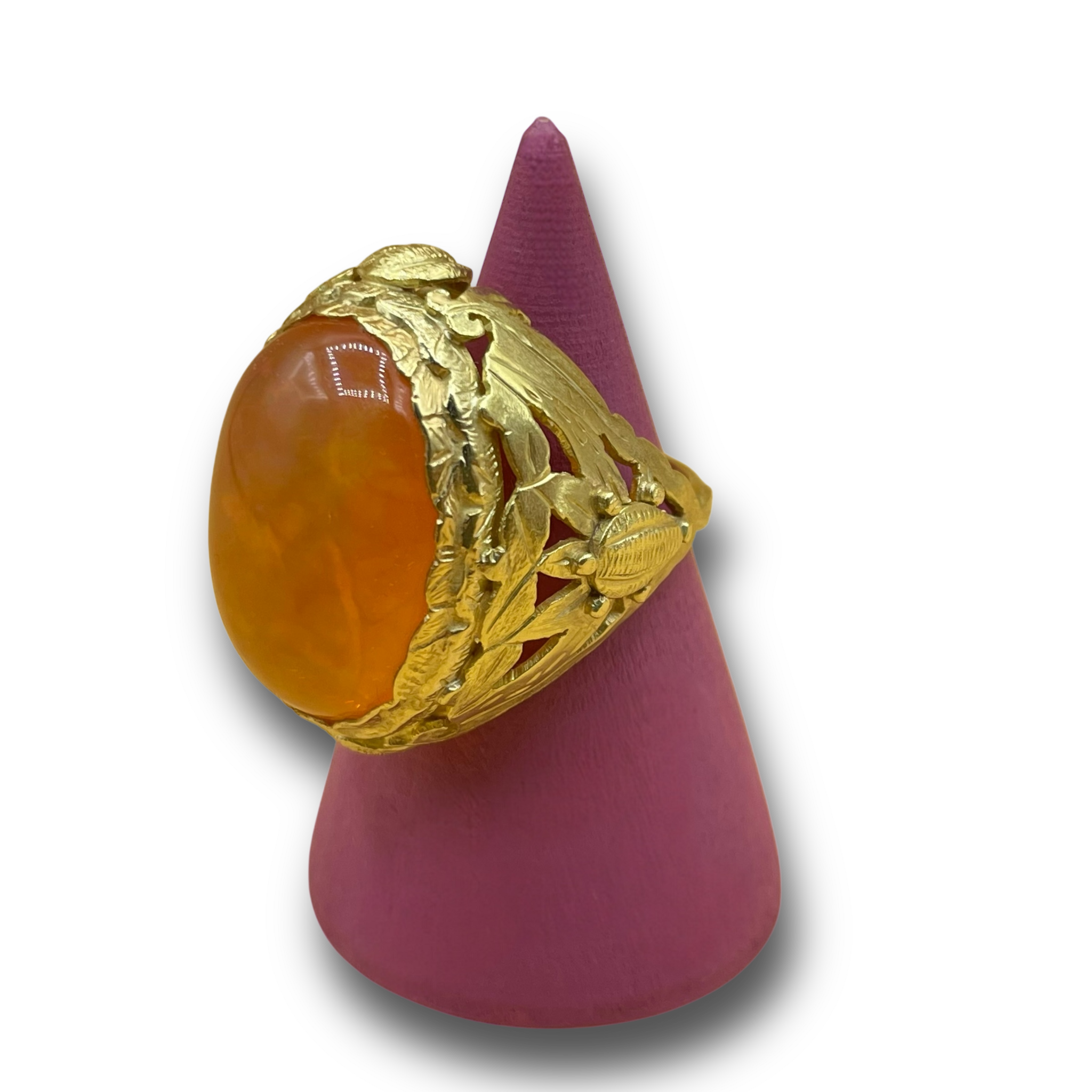 Oranje vuur opaal antiek