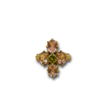 Pink tourmaline peridot