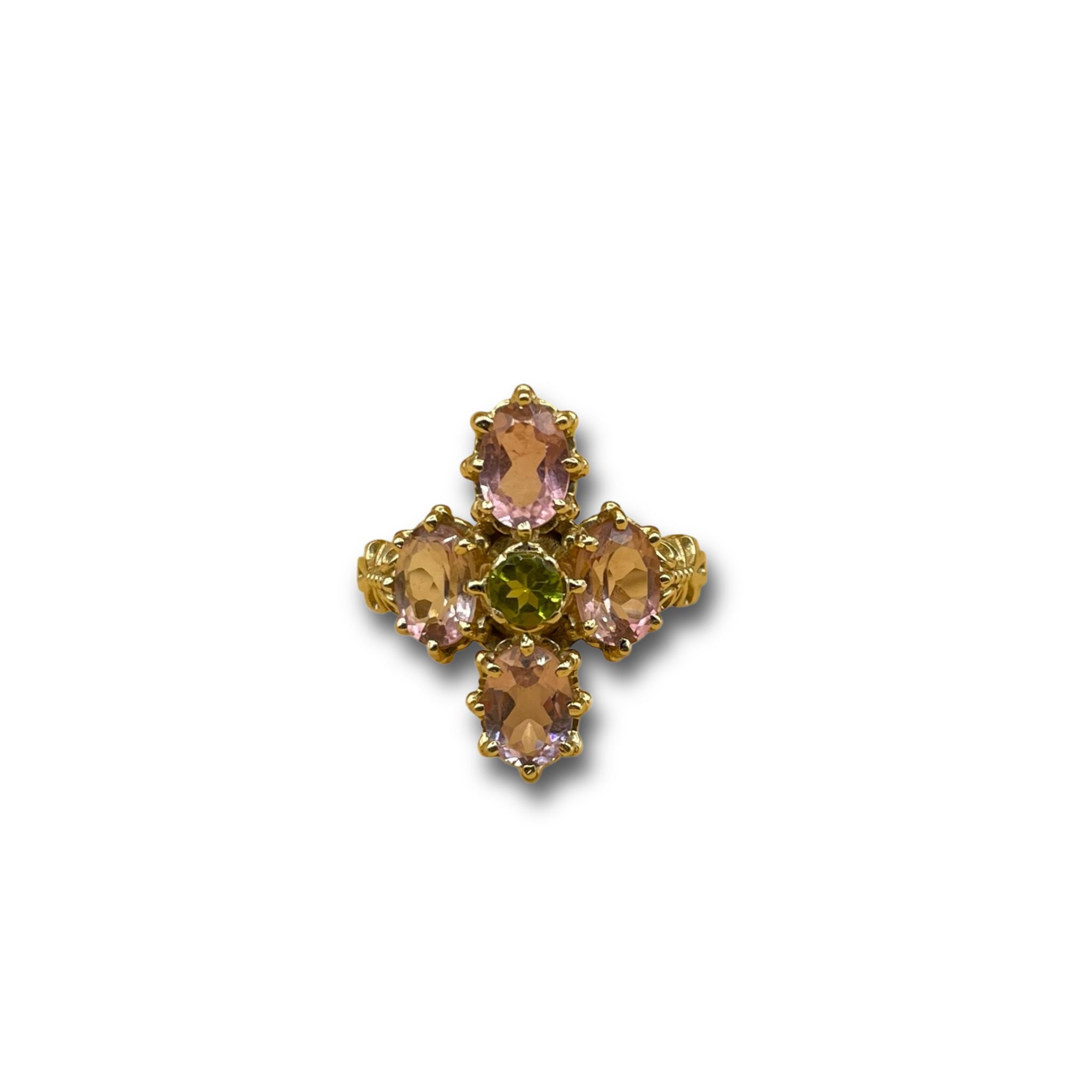 Toermalijn roze en peridoot