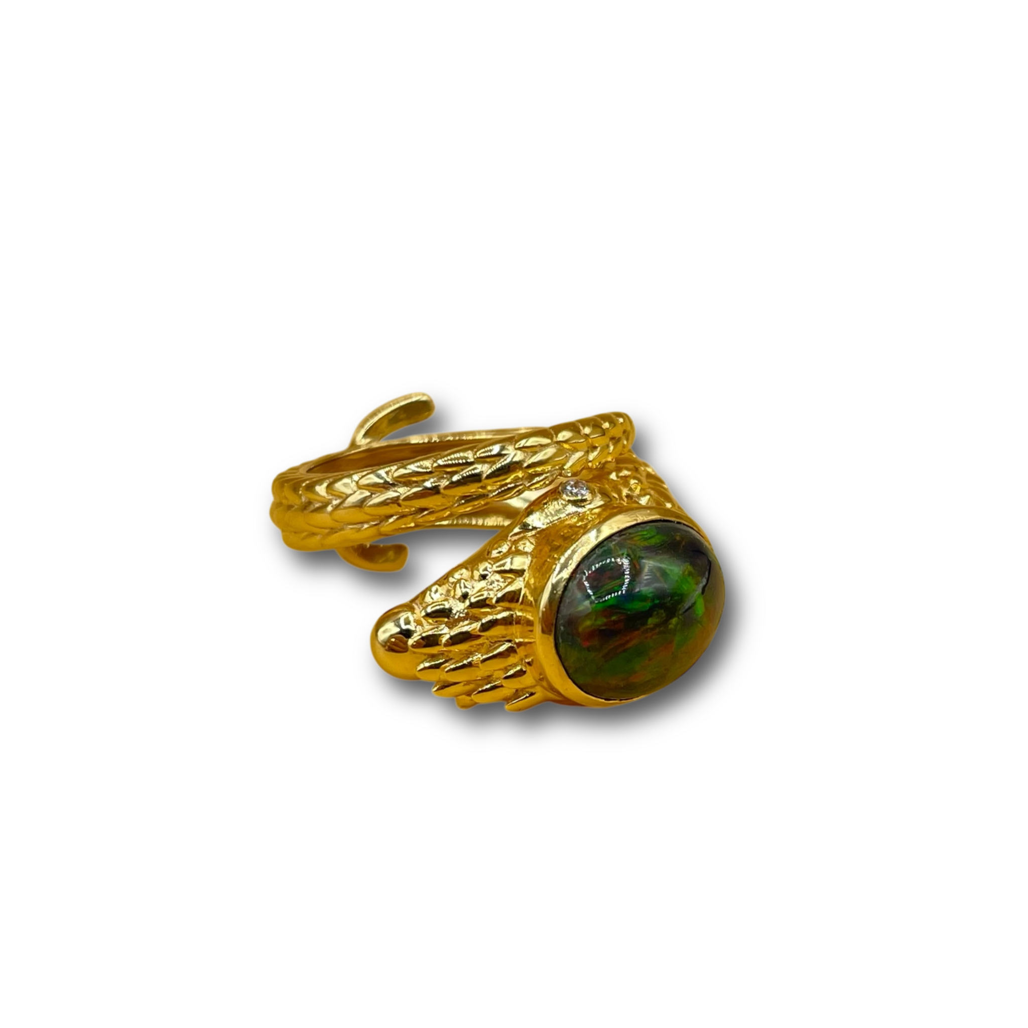 Pangolin schubdier zwarte opaal diamant