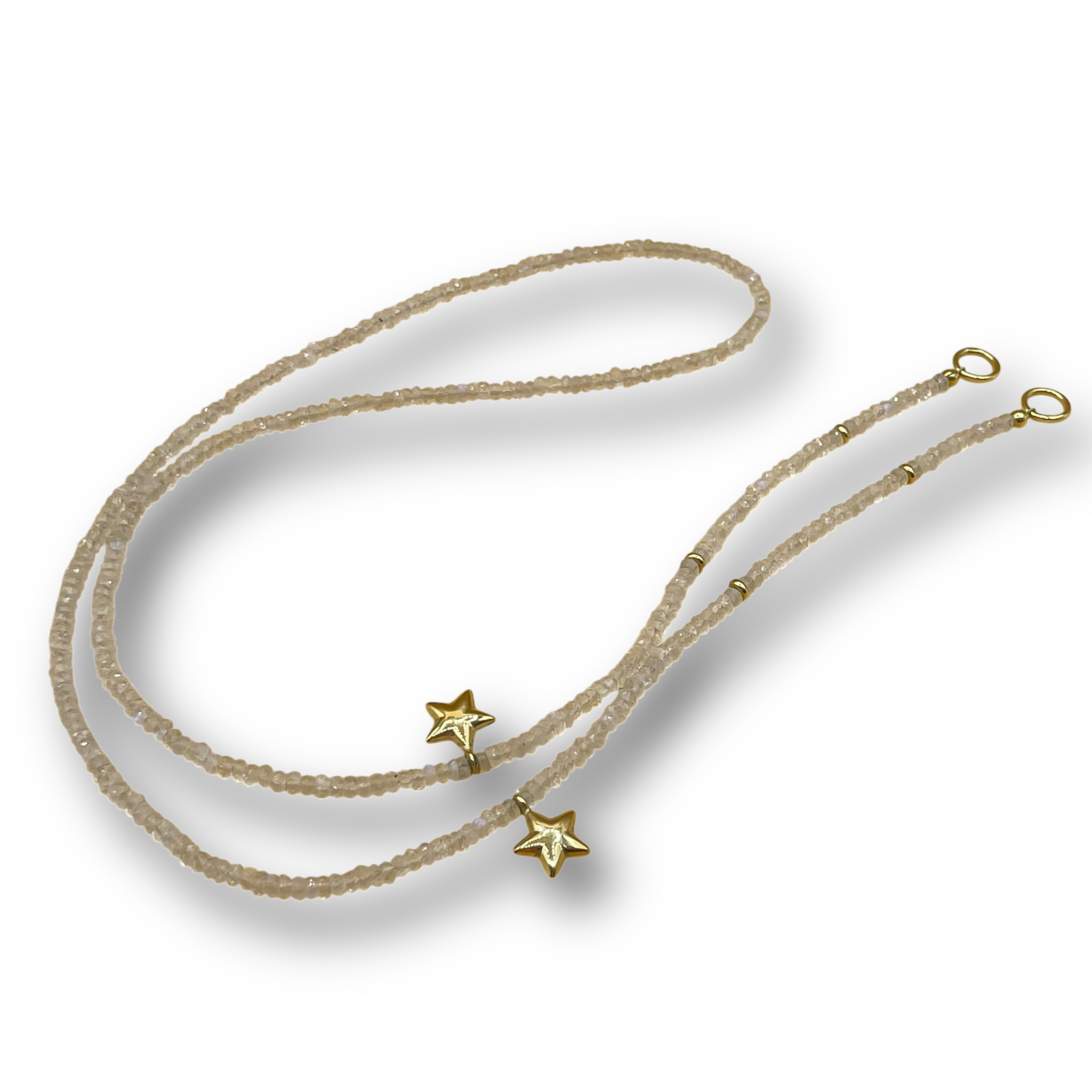 Maansteen ketting ster