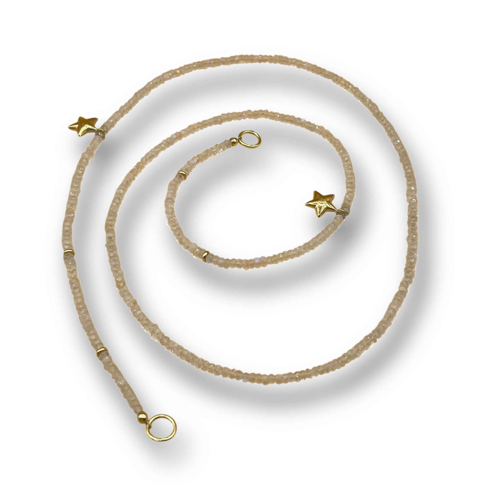 Maansteen ketting ster