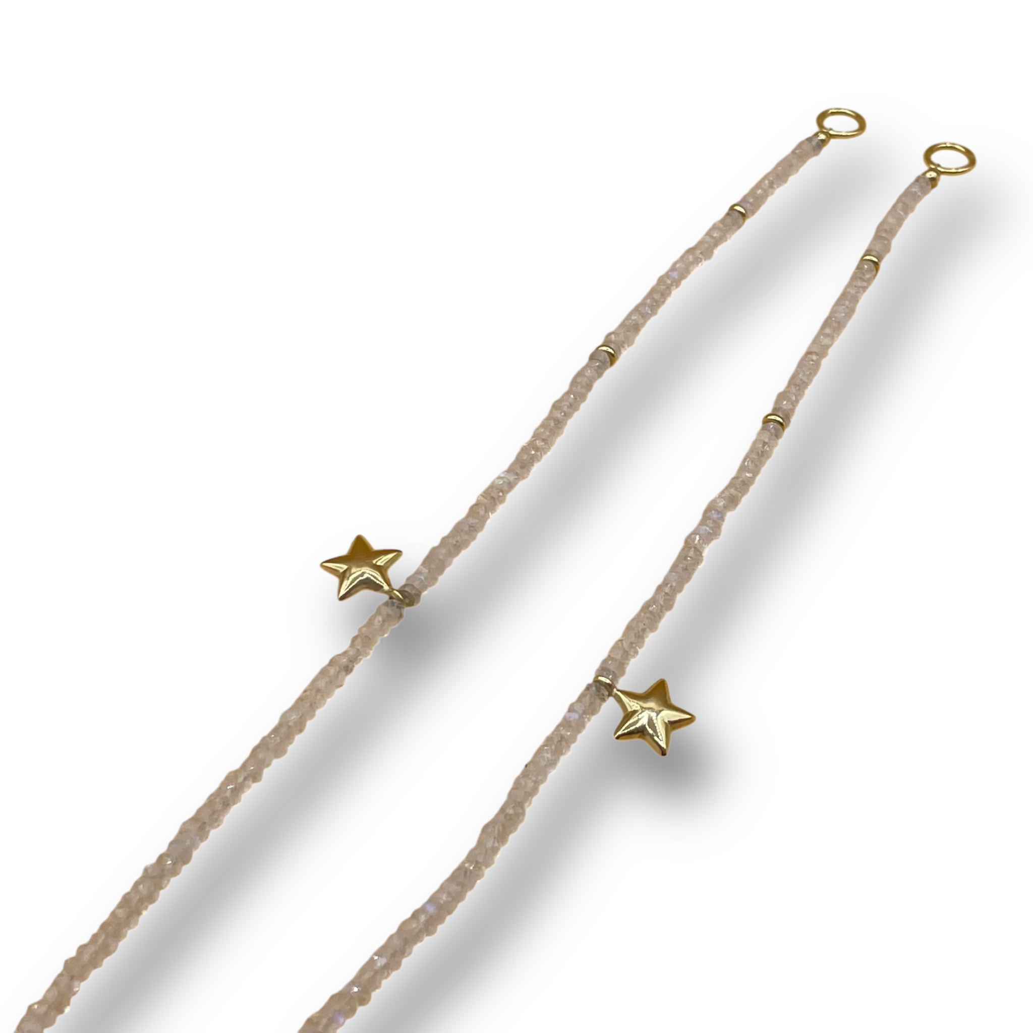 Maansteen ketting ster