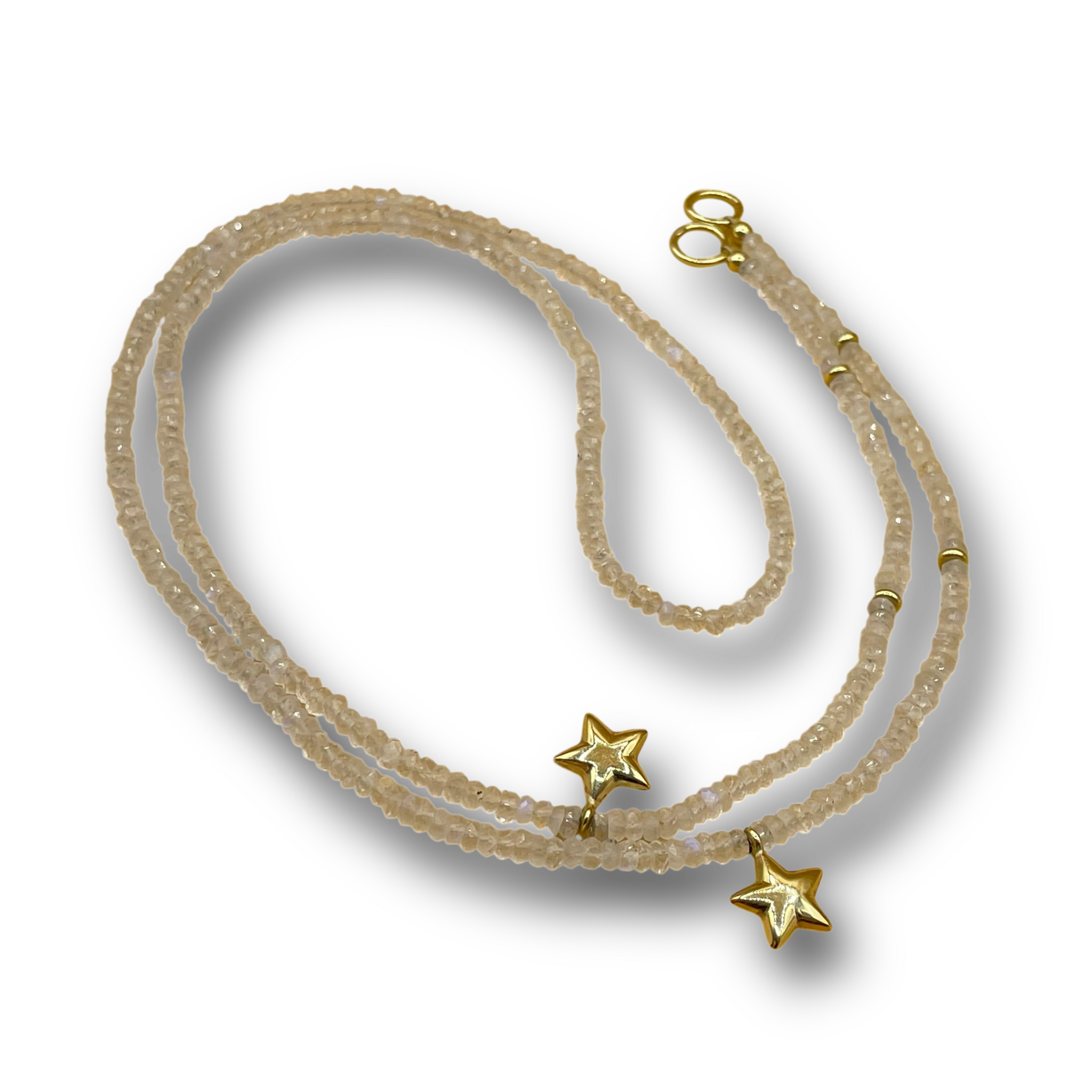 Maansteen ketting ster