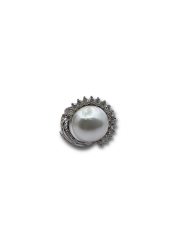 Pearl .51ct diamond