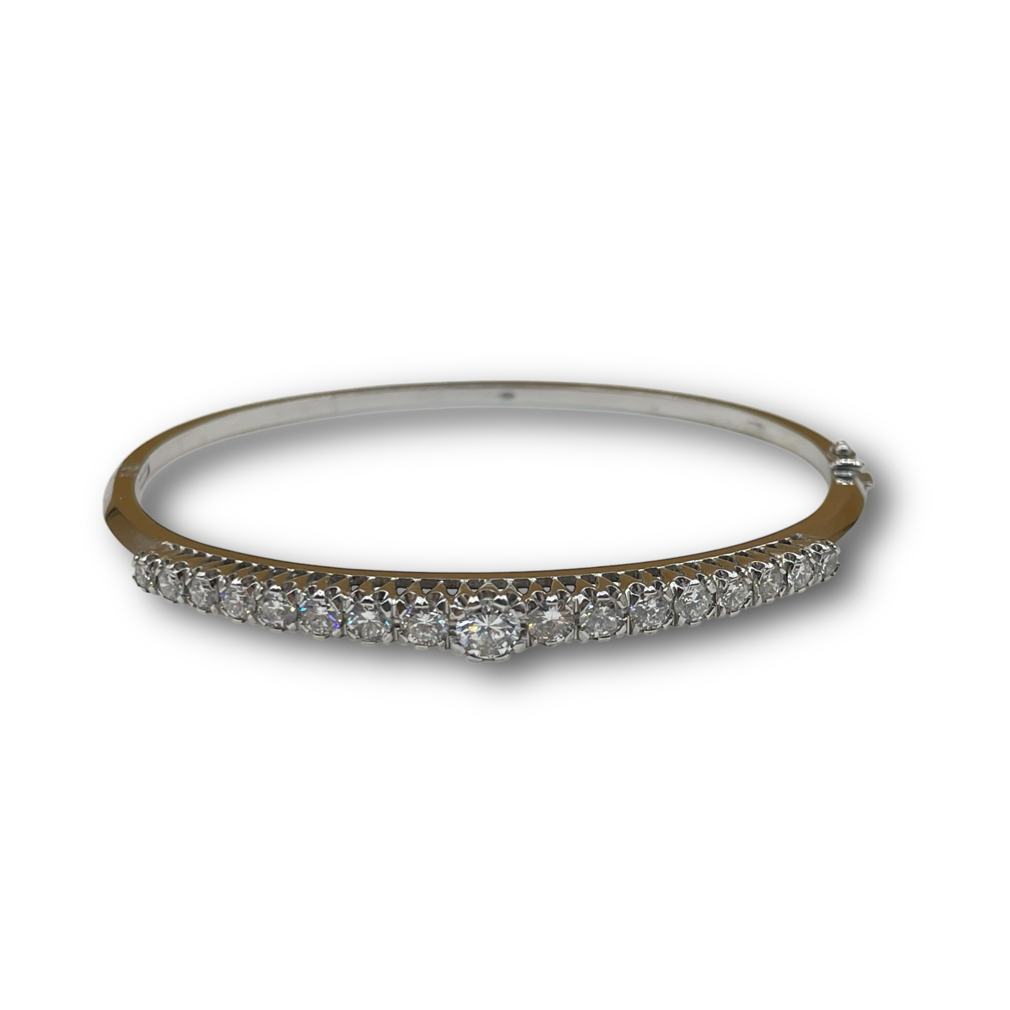 Diamant armband witgoud