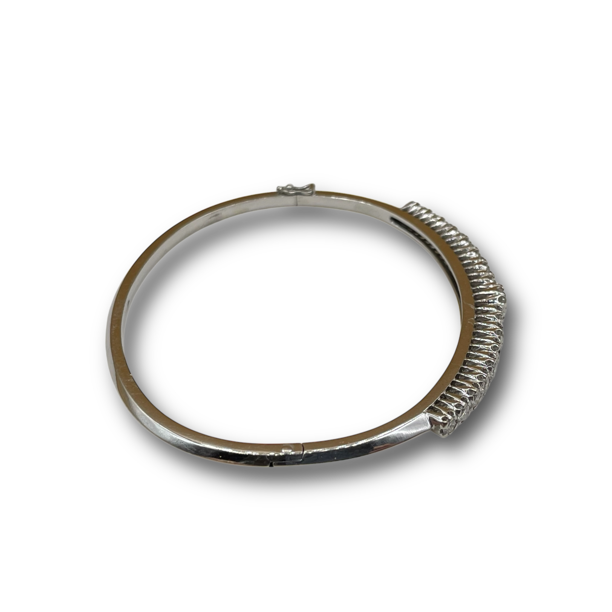 Diamant armband witgoud