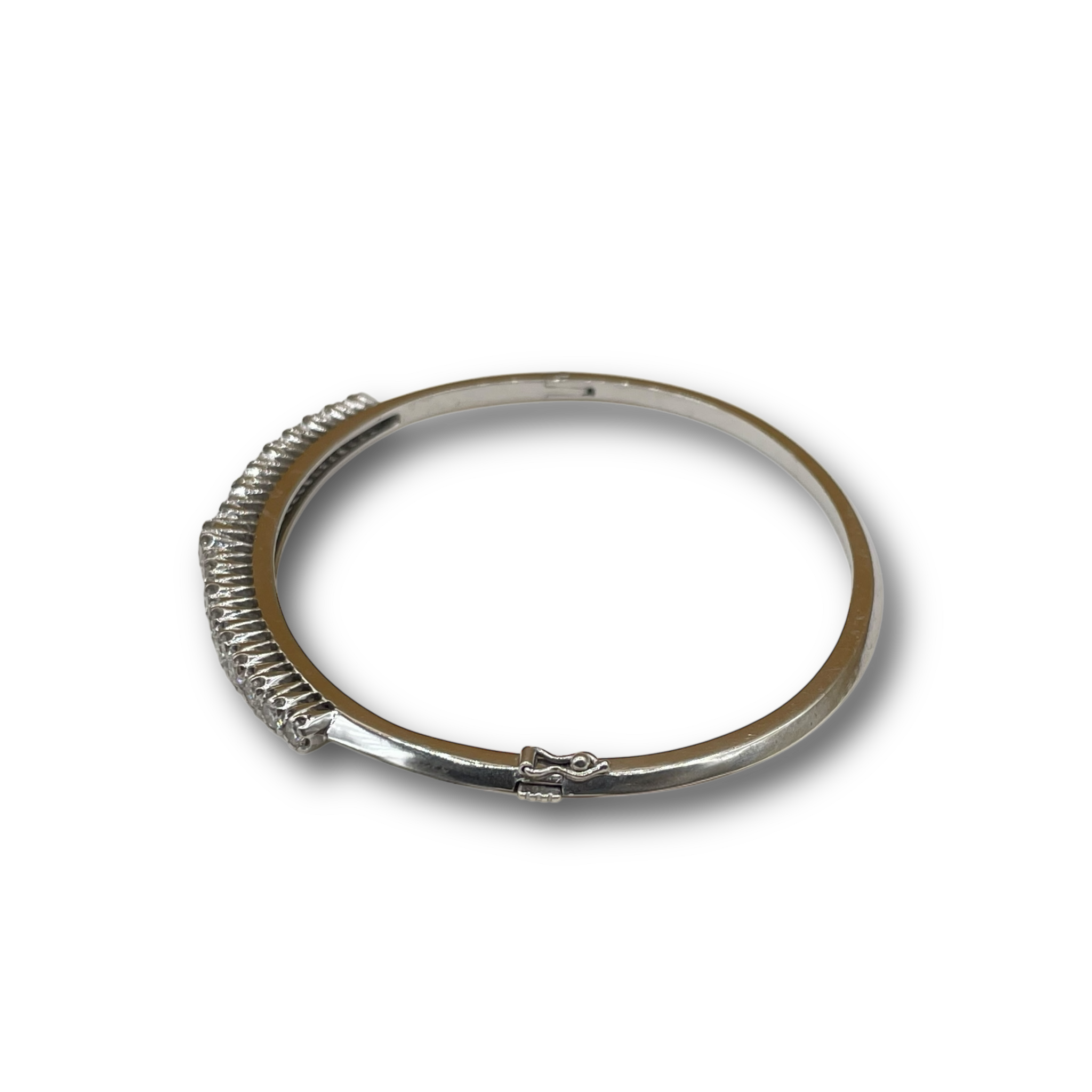 Diamant armband witgoud