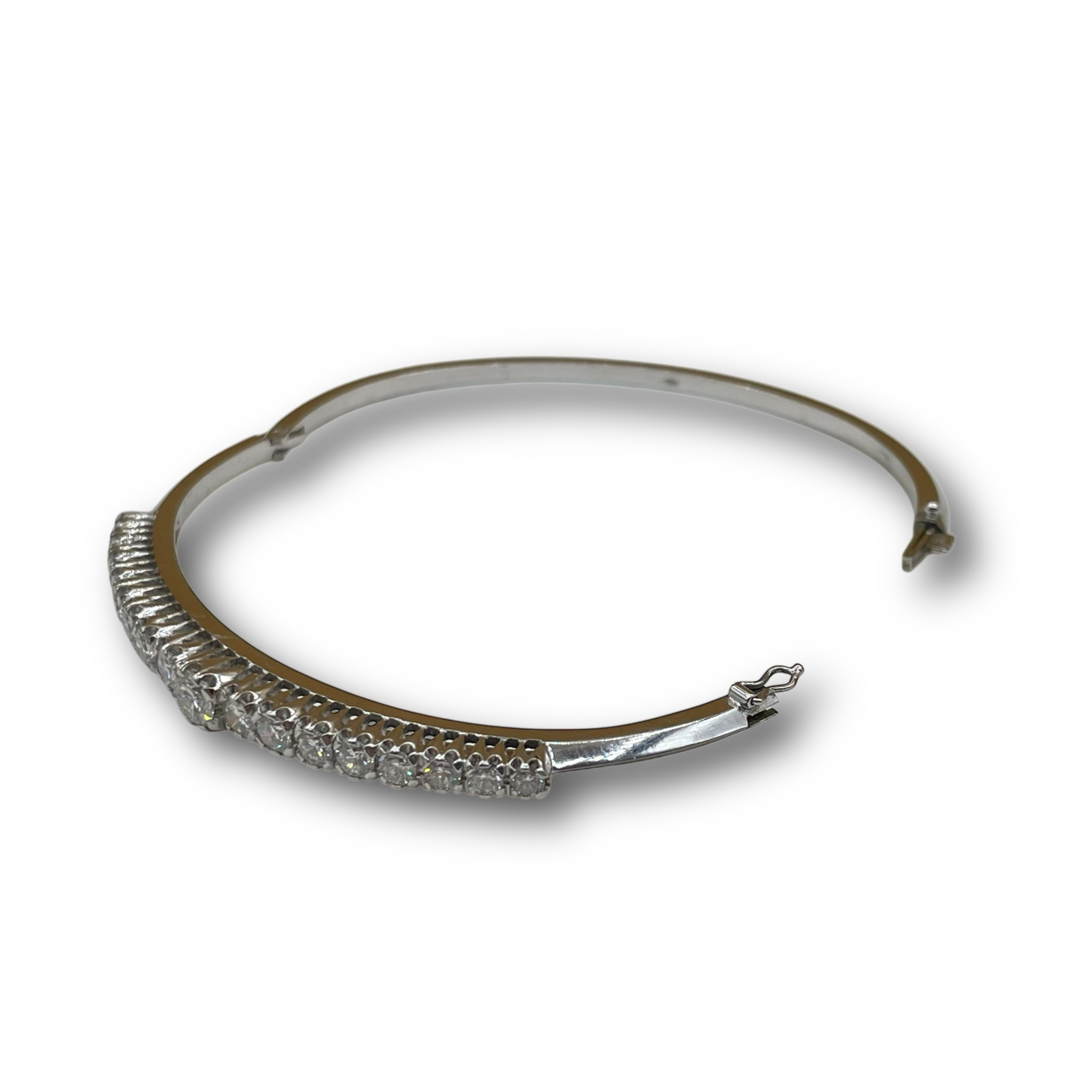 Diamant armband witgoud