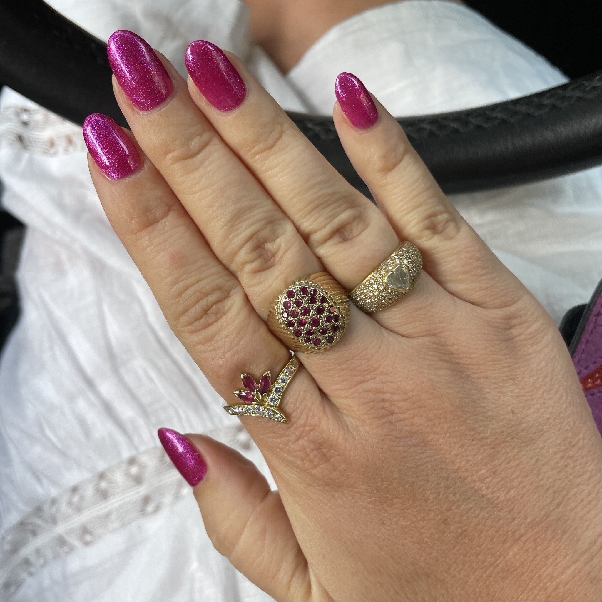 Robijn en .50ct diamant